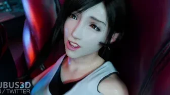 Tifa begs to be fucked harder in her pussy by Scarlet’s huge cock thumbnail