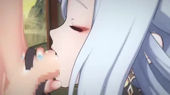 Shenhe giving a receiving love thumbnail