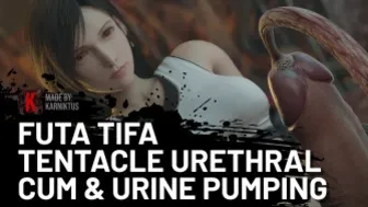 [COMMISSION] Futa Tifa Tentacle Urethral Cum & Urine Pumping thumbnail