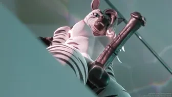 Zebra futa jerk off in the bathroom thumbnail