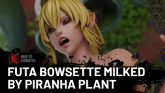 Futa Bowsette Milked by Piranha Plant thumbnail