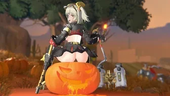 Burnice riding a pumpkin (4K) [Lyusfyuring] thumbnail
