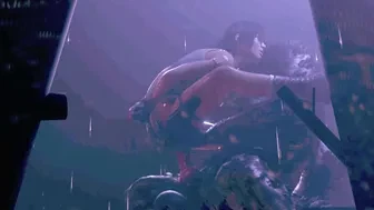 Lara and the werewolf, + 200% brightness thumbnail