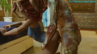 Valentine attacked by the Palehead Zombie in her apartment (No-Infection Variant) thumbnail
