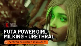Futa Power Girl Milking + Urethral thumbnail