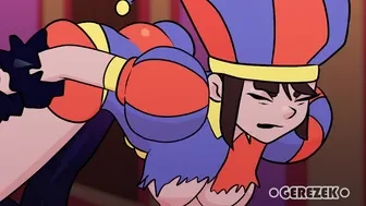 Pomni gets absofuckinglutely *Gloinked* by an abstracted Kaufmo [Gerezek] thumbnail