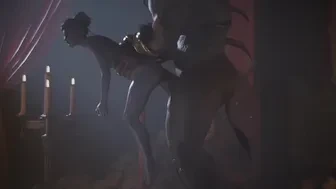 Minthara with the Minotaur by candlelight thumbnail