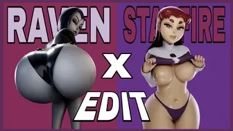 Raven x Starfire edit || 0verpowered thumbnail