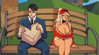 Riding a dildo in public next to someone thumbnail