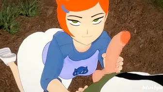 Gwen and Ben Tennyson fuck at camp thumbnail