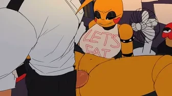 Chica Playing with the Guard (Goolahan) (Upscaled) thumbnail