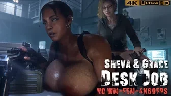 Sheva & Grace | Desk Job [NO WM][FEM][4K60FPS] thumbnail