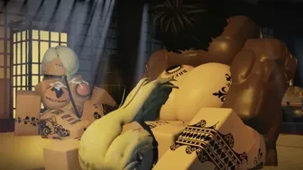 Yuki & Meimei cant resist fat black cock. thumbnail