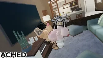 Perfect Ass Roommate gets filled with Daddy's Cum - ROBLOX BLEACHED thumbnail