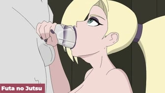 Ino Yamanaka gives a clone of Deisumi a blowjob thumbnail