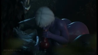 Dark Elf Nyssa pleasures and fucks werewolf [MendezSFM] thumbnail