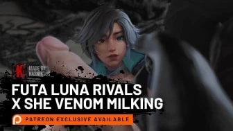 Futa Luna Rivals x She Venom Milking thumbnail
