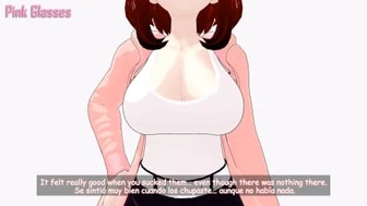 Sucking Ochako Uraraka's tits / Sub eng Sub esp thumbnail