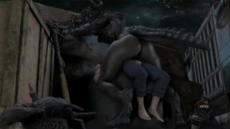 DeathClaw riding penis (White-Crow) thumbnail