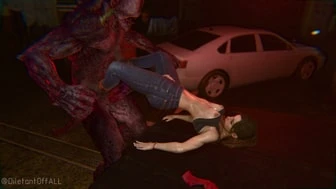 Claire Redfield molested by zombie thumbnail