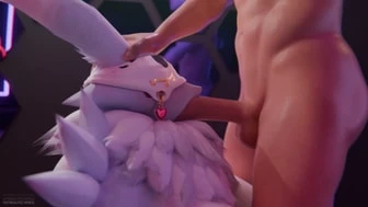 White Renamon Creampied thumbnail