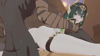 Nefer and hilichurl thumbnail