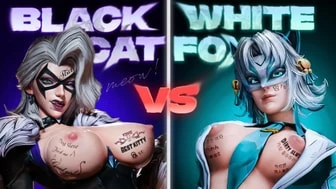 Black Cat VS White Fox | Marvel Rivals Fuck Battle thumbnail