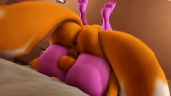 Tails threshing Amy (4K 60FPS) thumbnail