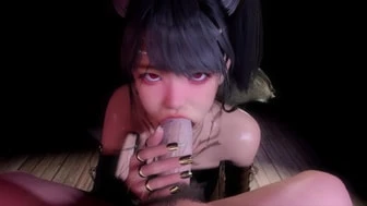 Succubus gives blowjob thumbnail