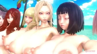 [NLR☆] Naruto Girls on the Beach thumbnail