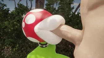 Piranha plant sucking big cock! thumbnail
