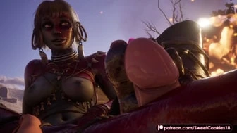 Tribal Girl Footjob & Fucked by Knight thumbnail