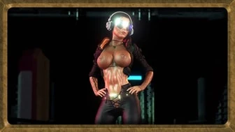 Cunning bitch Lara Croft quickly adapted after being thrown into future thumbnail