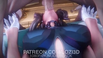 Black Cat upside-down deepthroat [LOZI3D] thumbnail