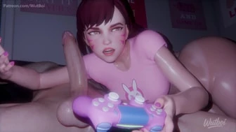 Dva playing with her favorite joystick[Wutboi] thumbnail