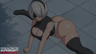 2B Rides Human with Split Legged Reverse Cowgirl (SuperBusty) thumbnail