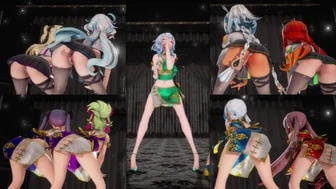 000MMD Genshin Girls - Up and Down (Edit) thumbnail