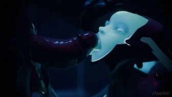 Echo sucking Soldier76 (Close-up) thumbnail