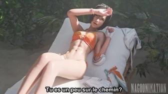 Yuffie on the beach! (Subtitile French) thumbnail