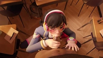 Schoolgirl D.VA giving head [Nuttycravat] thumbnail
