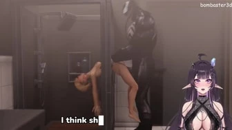 Spider Gwen was caught by Venom in the shower and got cum in pussy thumbnail
