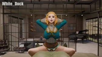 Zelda [The Legend of Zelda] loves jumping on everything! thumbnail