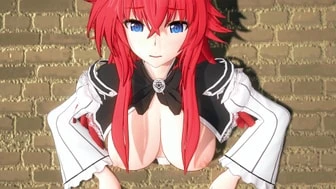 Rias Gremory stuck in wall [poku] thumbnail