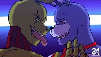 Springtrap X Bonnie Making Out Version 1 thumbnail