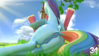 Clopician - Rainbow Dash Sucks Off Big Mac miniature