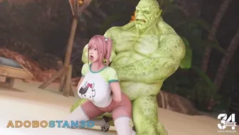 Honoka x Orc miniature