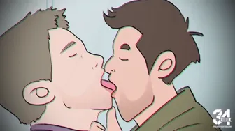 Peter Parker and Hawkeye Makeout