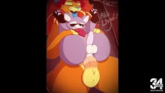 Lion fucks horny slut~ miniature