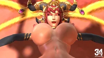 Alexstrasza X Worg - Full HD (BonkerzHonkerz) miniatura