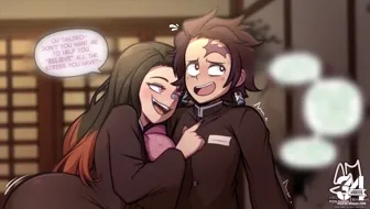 Nezuko Relieves Tanjiro's Stress thumbnail